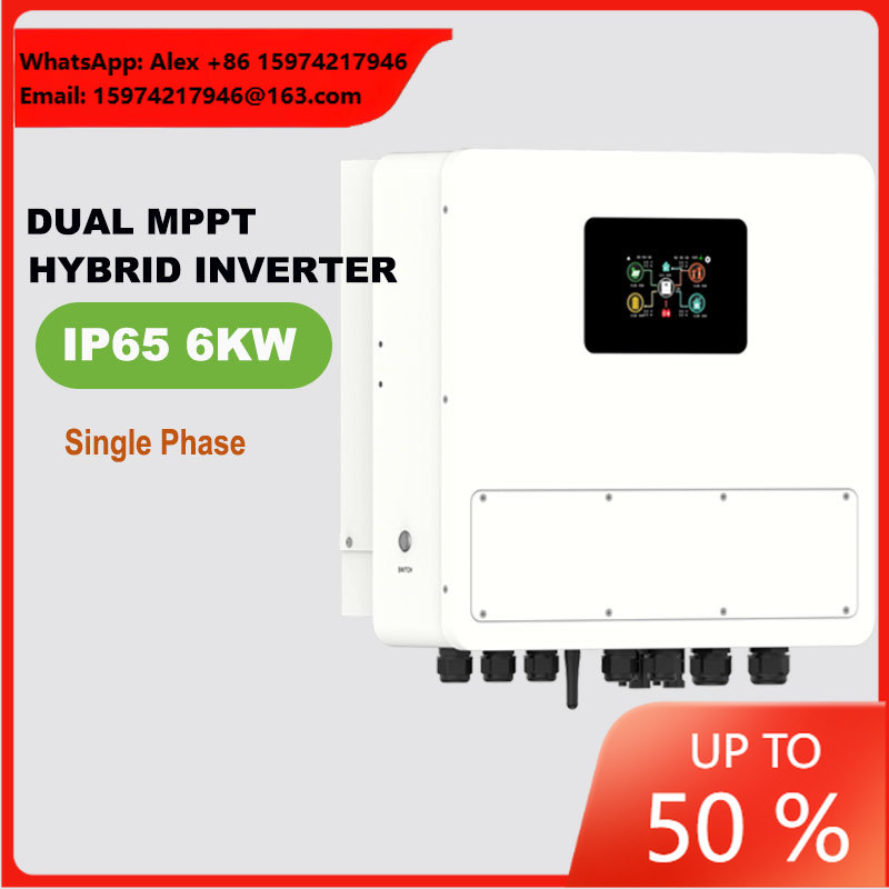 Off Grid Solar Inverter 48V 6000W - IP65 48V 6KW Enkelfasige Laagspannings Hybride