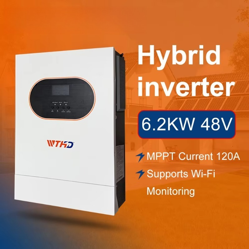 Off Grid Solar Inverter 48V 6000W - 6,2 kW Enkelfasige Off-Grid Hybride Zonne-omvormer