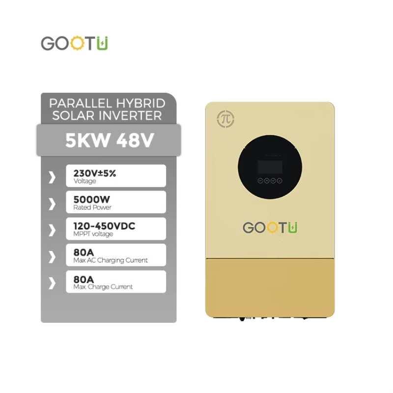 Parallel Solar Inverter 48V 5000W Mppt - Gootu Nieuwe 48V Hybride Solar Inverter