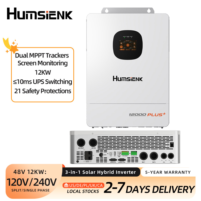 Mppt Hybrid Inverter 48V 8Kw 3 Phase - Humsienk 48V 12KW/8KW 3-in-1 Solar Hybride