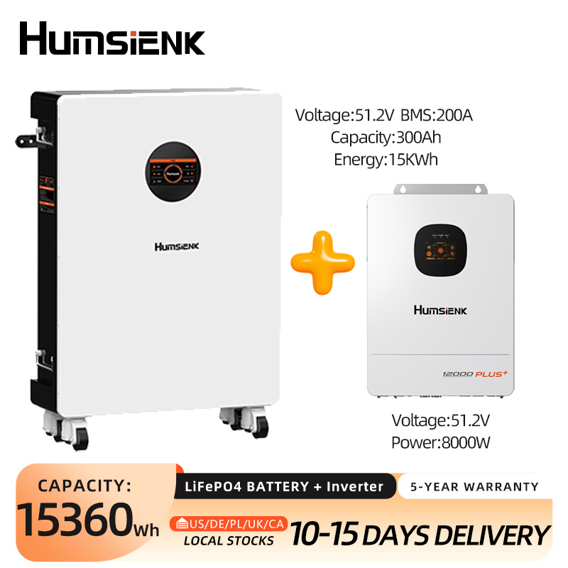 Humsienk 48V 300Ah LiFePO4 Blu - Mppt Hybrid Inverter 48V 8Kw 3 Phase recensie en prijs