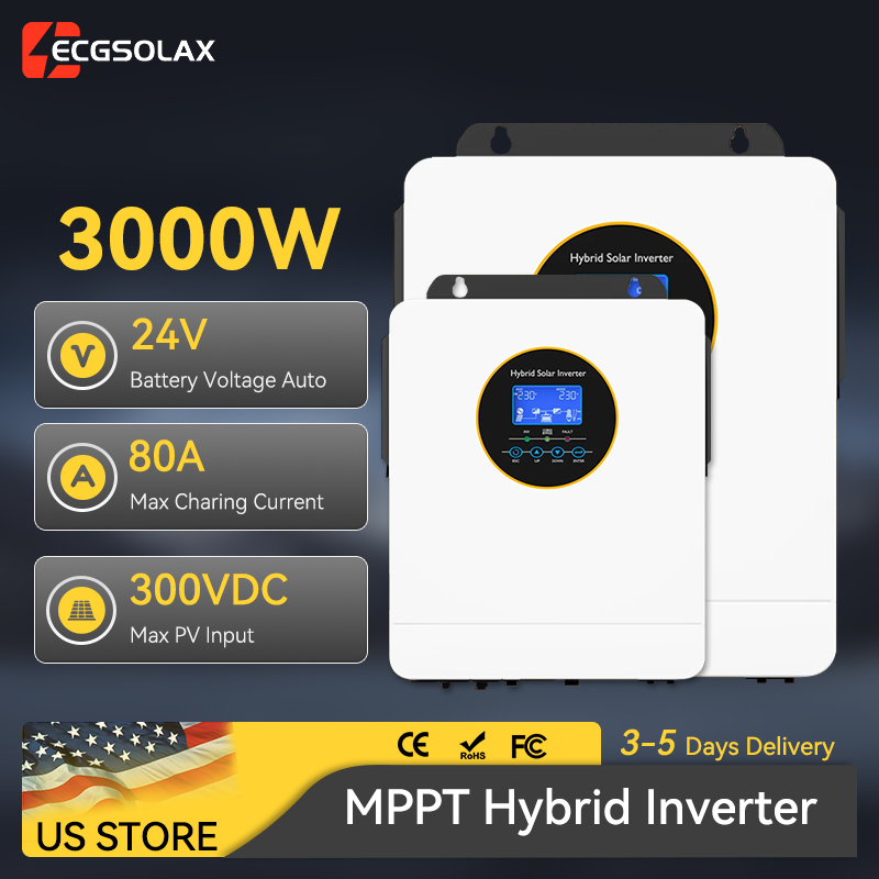 ECGSOLAX 3000W Off Grid Hybrid - Inverter Pure Sine Wave 60Hz 120V 3000W recensie en prijs