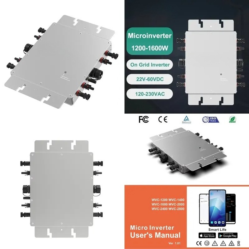 Slimme App WiFi Monitoring Mic - Micro Inverter 1400W Solar Grid Tie recensie en prijs