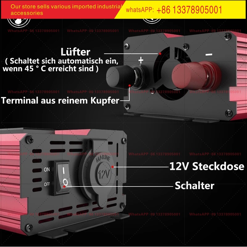 12V naar 220V 4000W piekvermog - Power Inverter 12V 220V 4000W Continuous recensie en prijs