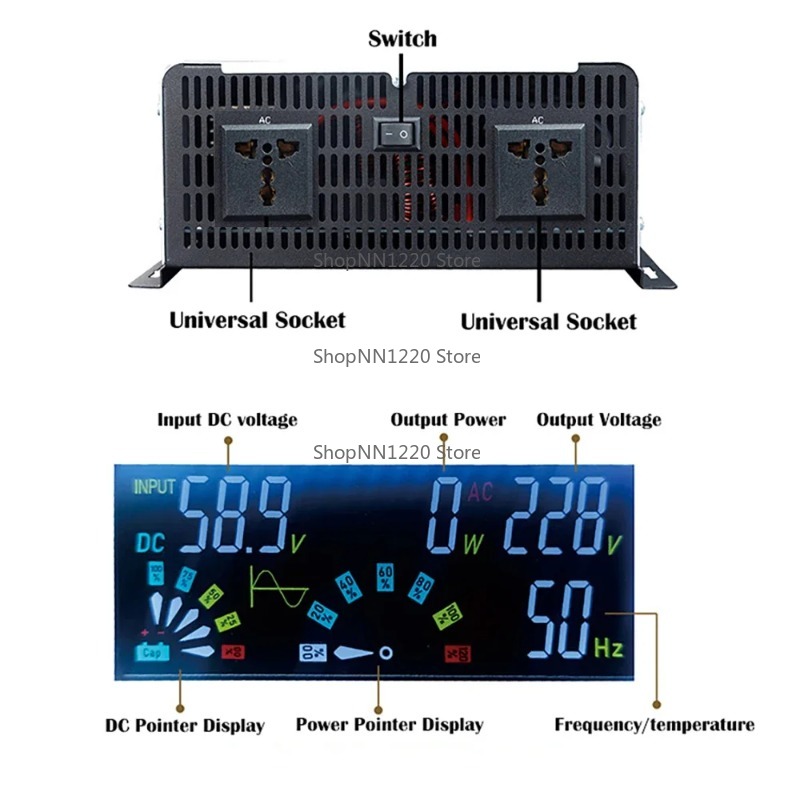 Zuivere Sinus Omvormer 12v 220 - Off Grid Solar Inverter 48V 6000W recensie en prijs