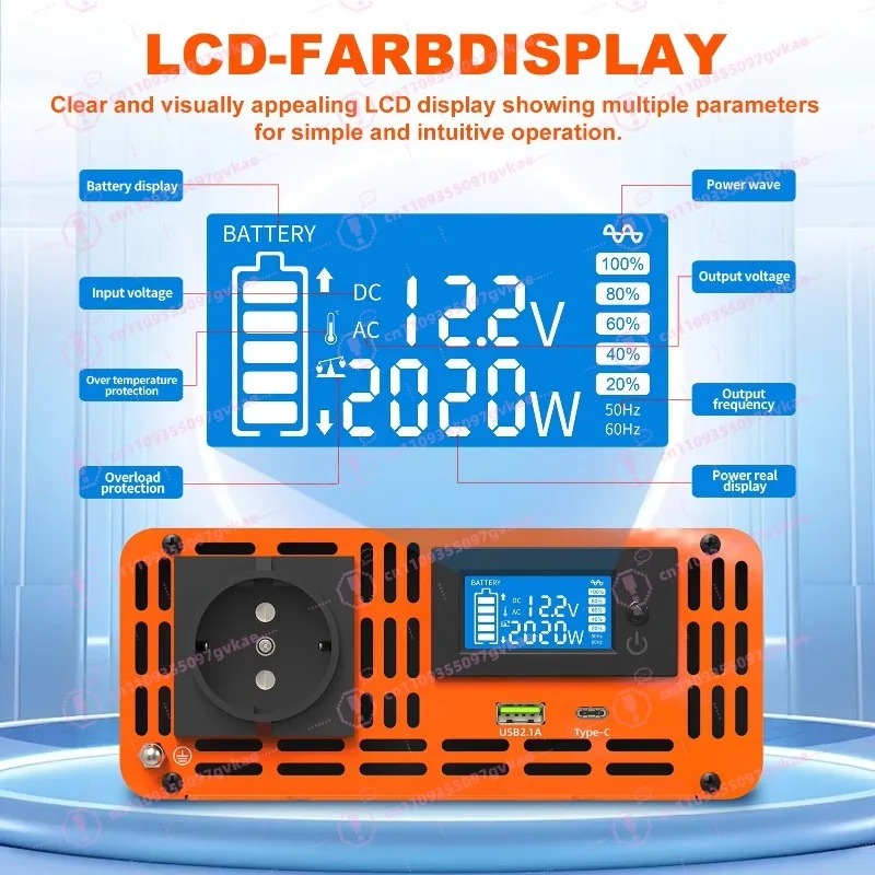Piek 4000W 12v 24V 48v Dc Naar - Power Inverter 12V 220V 4000W Continuous recensie en prijs