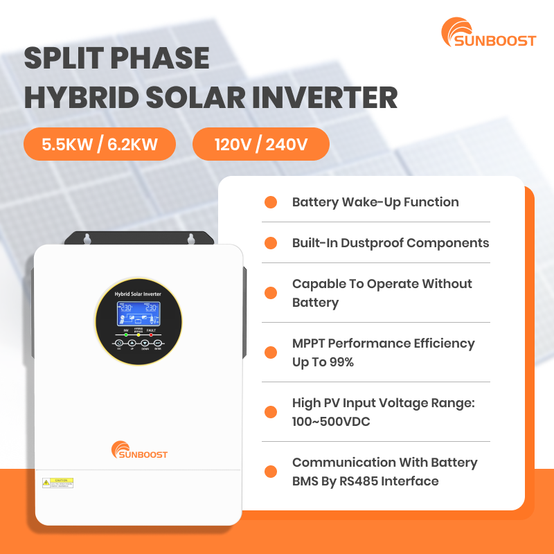 Sunboost 3Kw 4Kw 5000W 5.5Kw 6 - Hybrid Solar Inverter 5.5Kw Mppt 48V recensie en prijs