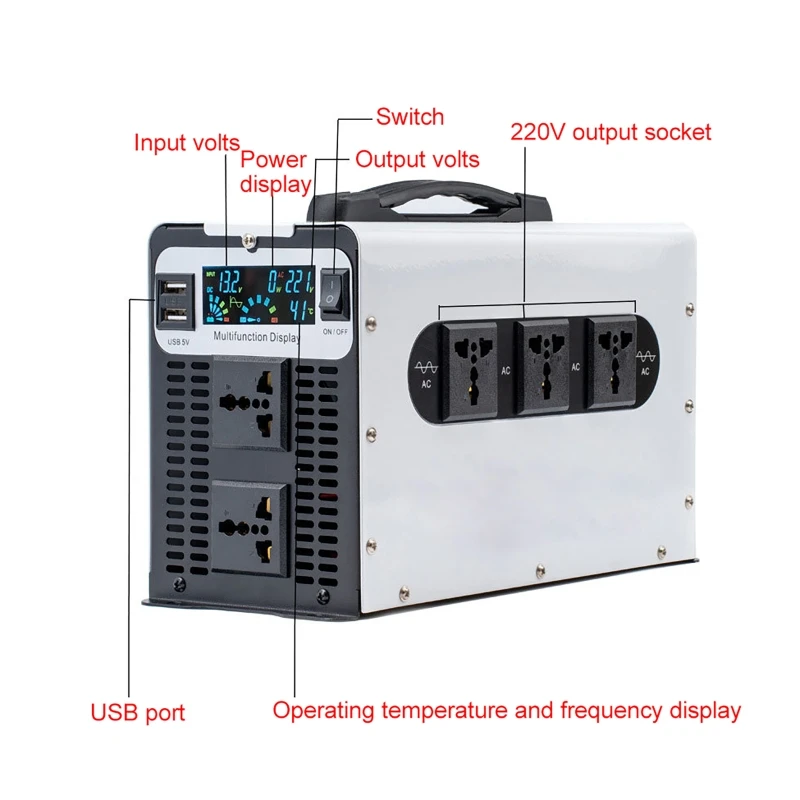 Omvormer Zuivere Sinus 3000W 5 - Pure Sine Wave Inverter 5000W 48V 220V recensie en prijs