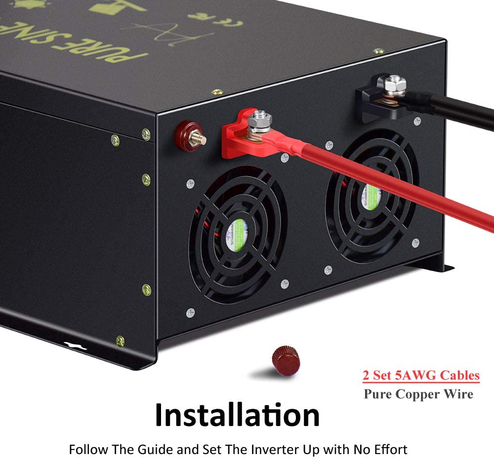 Off Grid Zuivere Sinus Omvorme - Pure Sine Wave Inverter 5000W 48V 220V recensie en prijs
