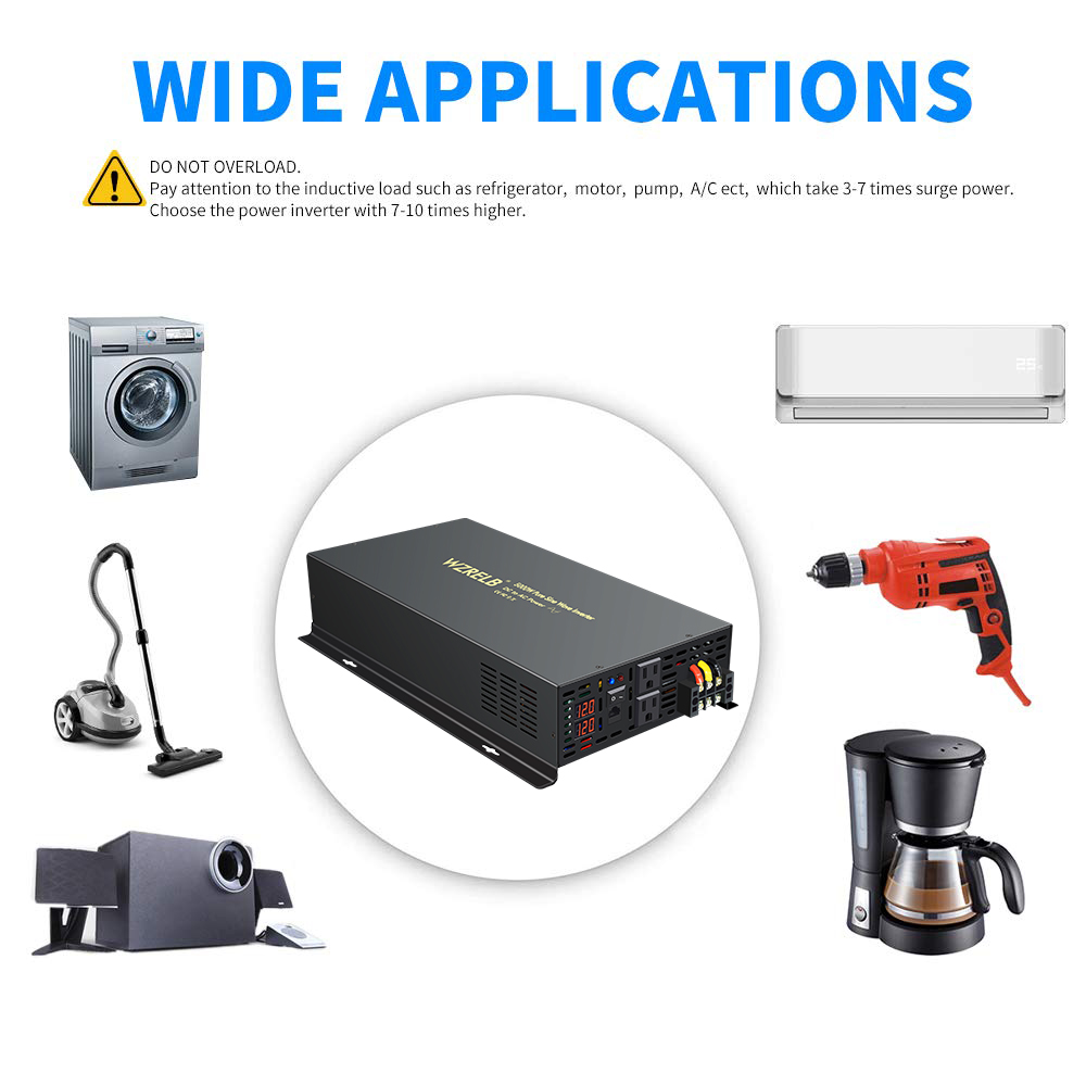 Betrouwbare 5000W Bedrade Cont - Pure Sine Wave Inverter 5000W 48V 220V recensie en prijs