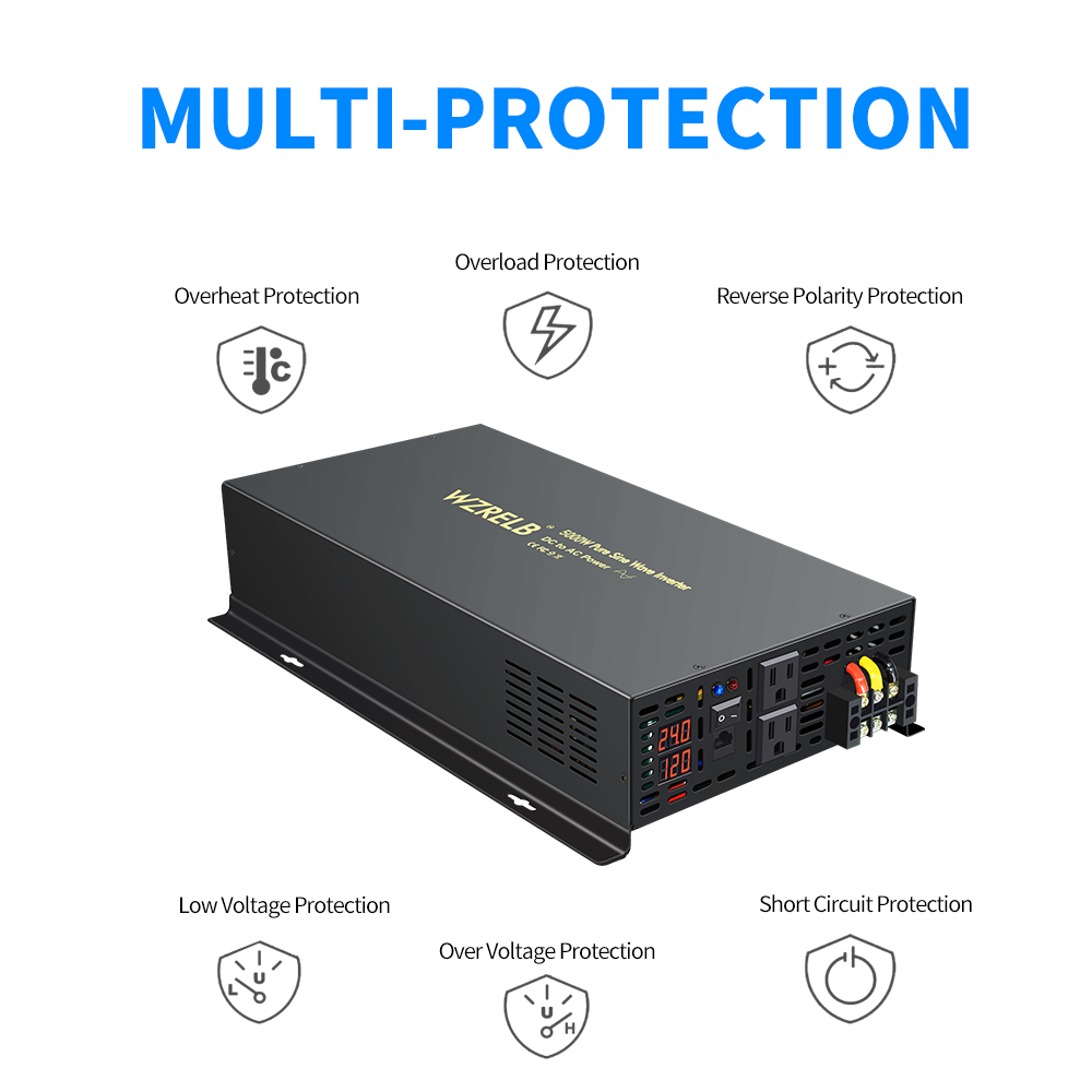 Betrouwbare 5000W Bedrade Cont - Pure Sine Wave Inverter 5000W 48V 220V recensie en prijs