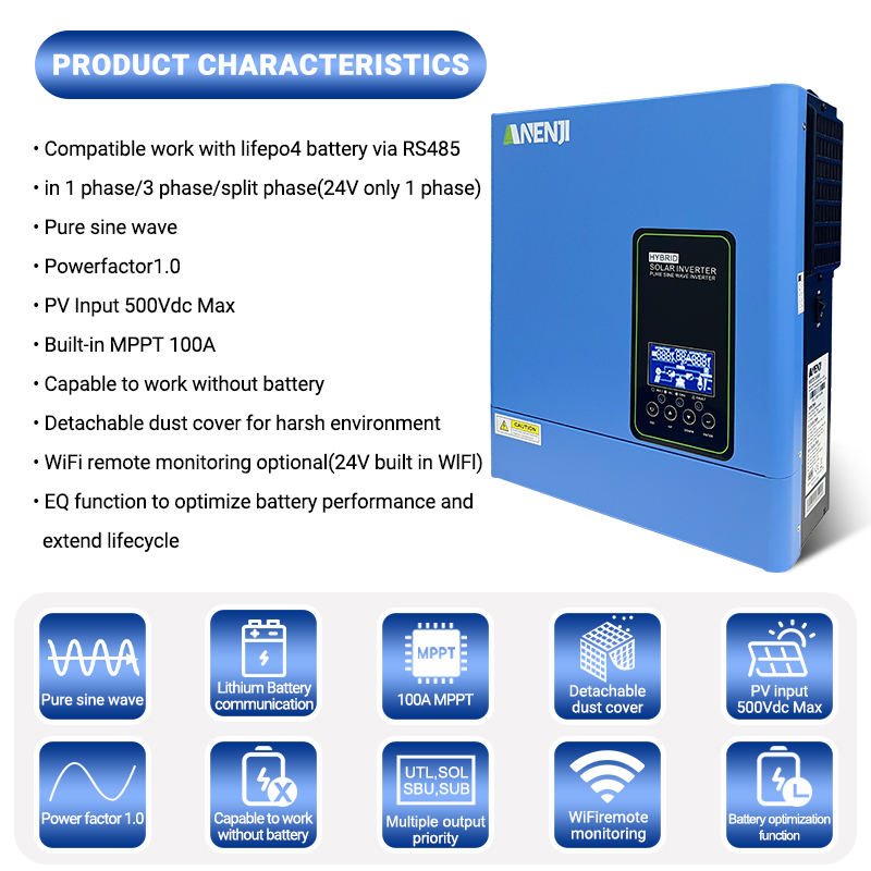 24V 3000W 120V off-grid zonne- - Inverter Pure Sine Wave 60Hz 120V 3000W recensie en prijs